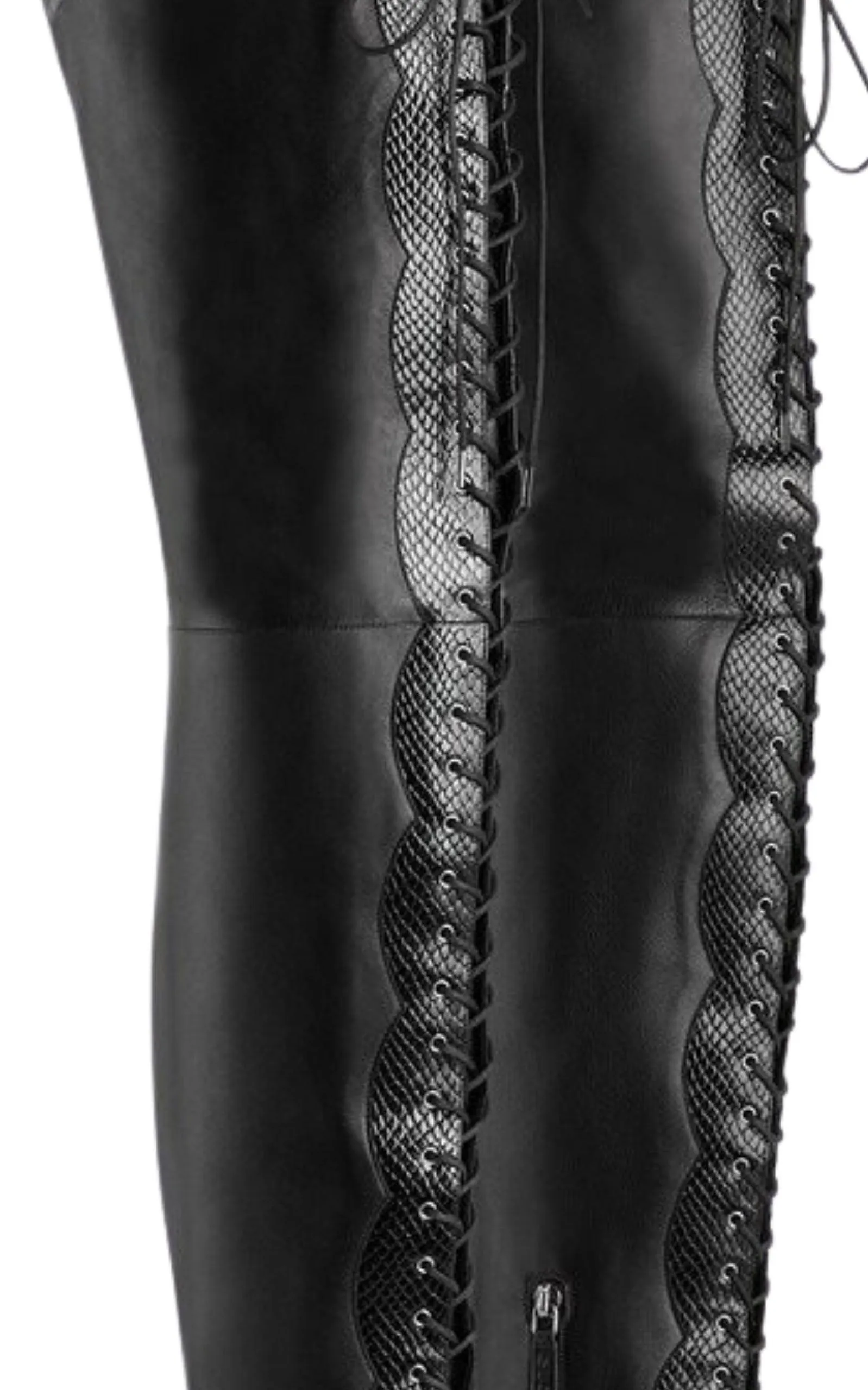 90mm Harriet Leather Over The Knee Boots