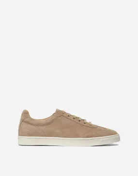 Almond-Toe Leather Sneakers