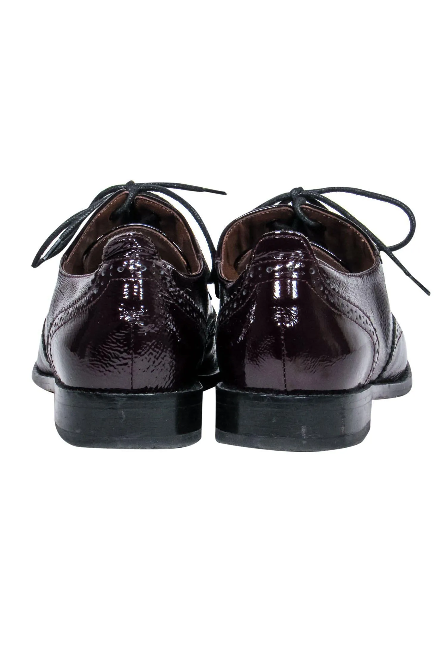 Aquatalia - Dark Maroon Patent Oxfords Sz 6.5