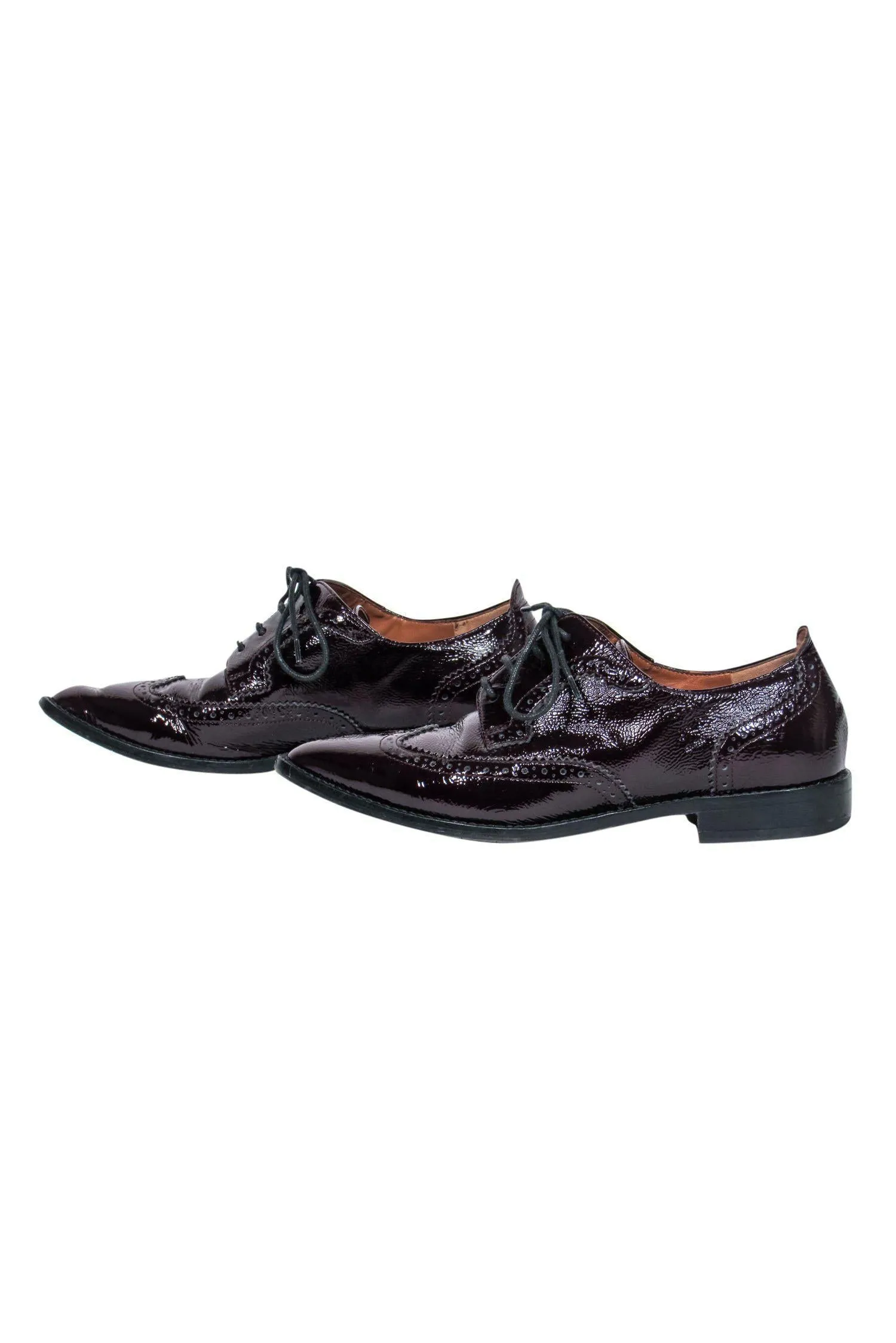 Aquatalia - Dark Maroon Patent Oxfords Sz 6.5