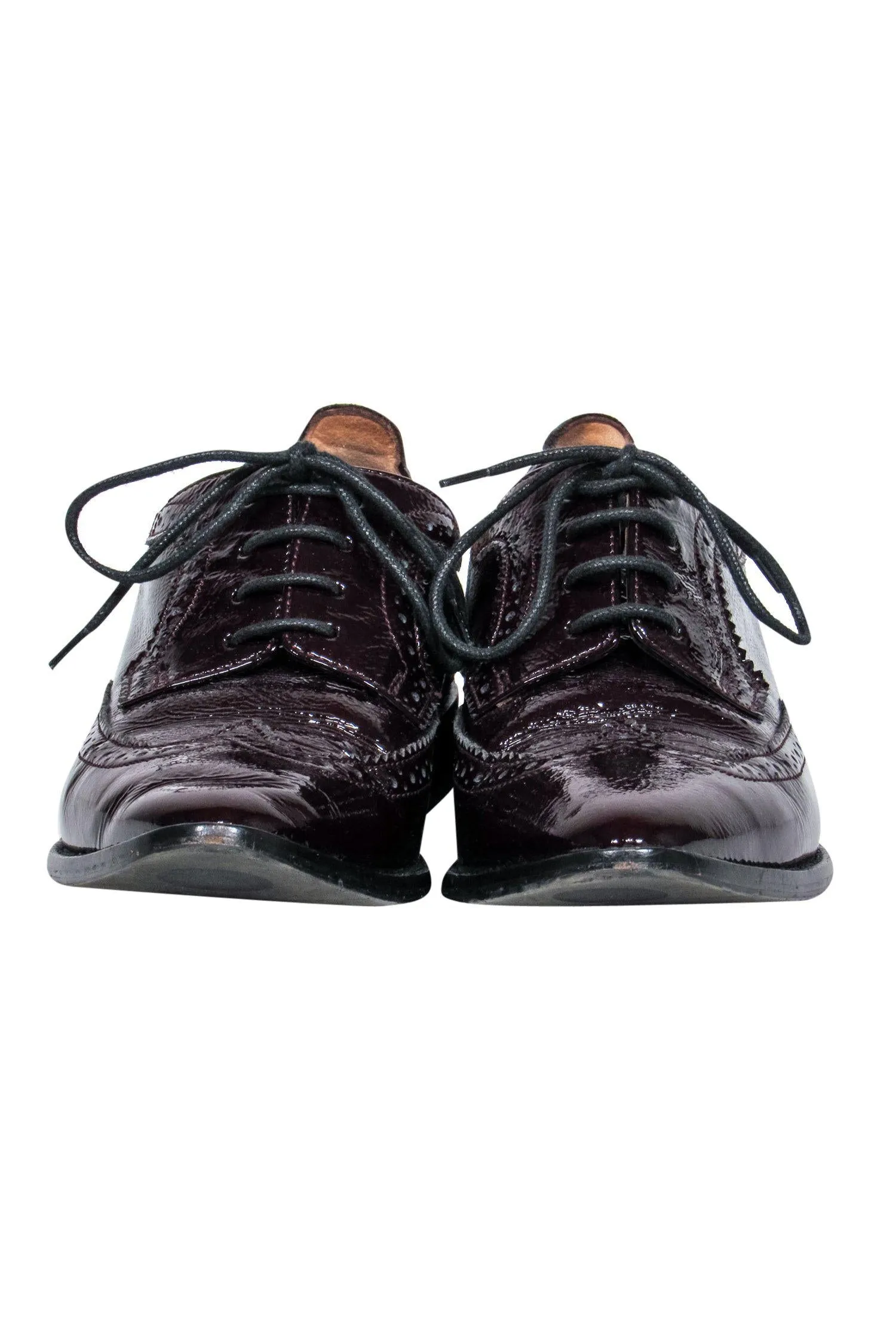 Aquatalia - Dark Maroon Patent Oxfords Sz 6.5