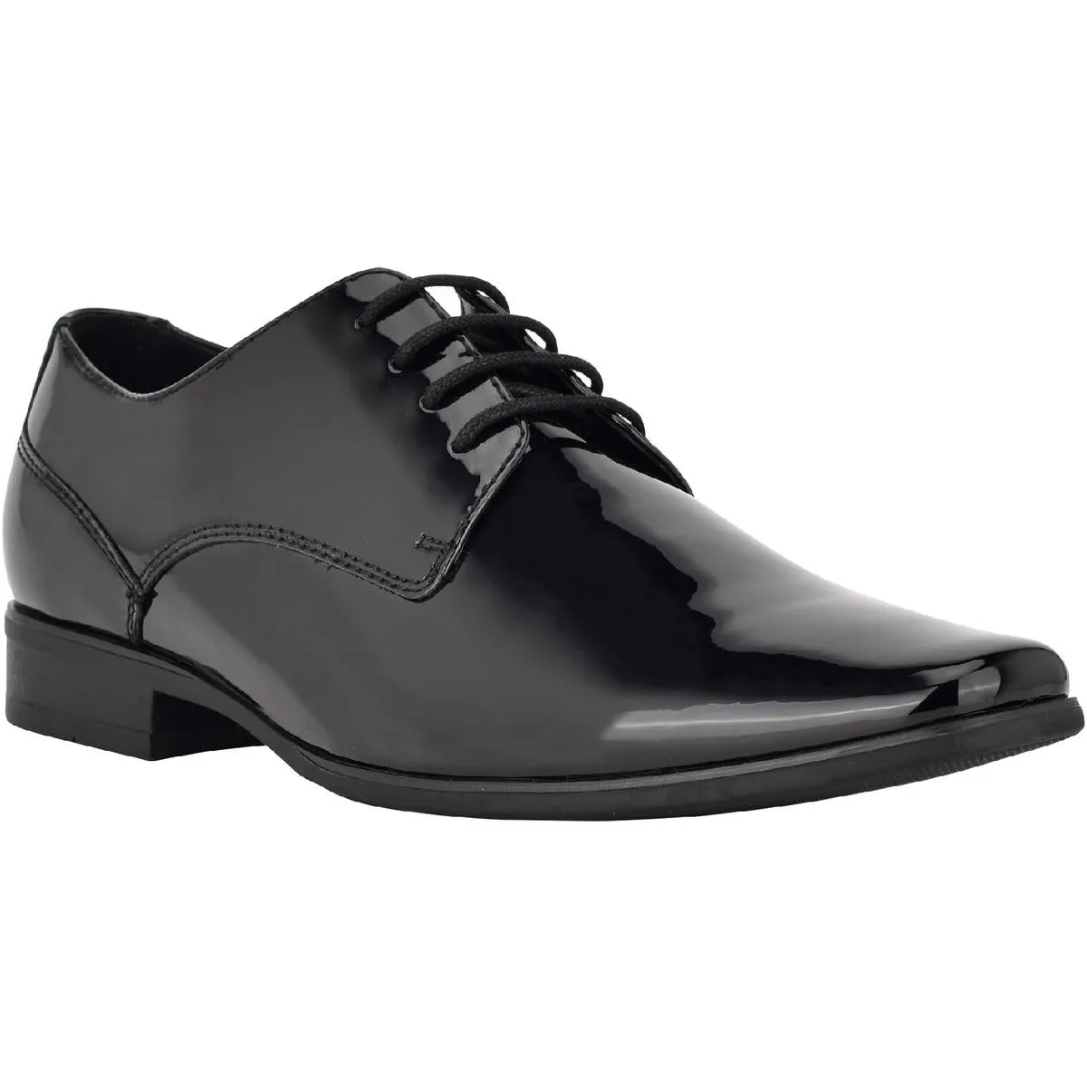 Calvin Klein Brodie Men's Leather Lace-Up Plain Toe Oxfords