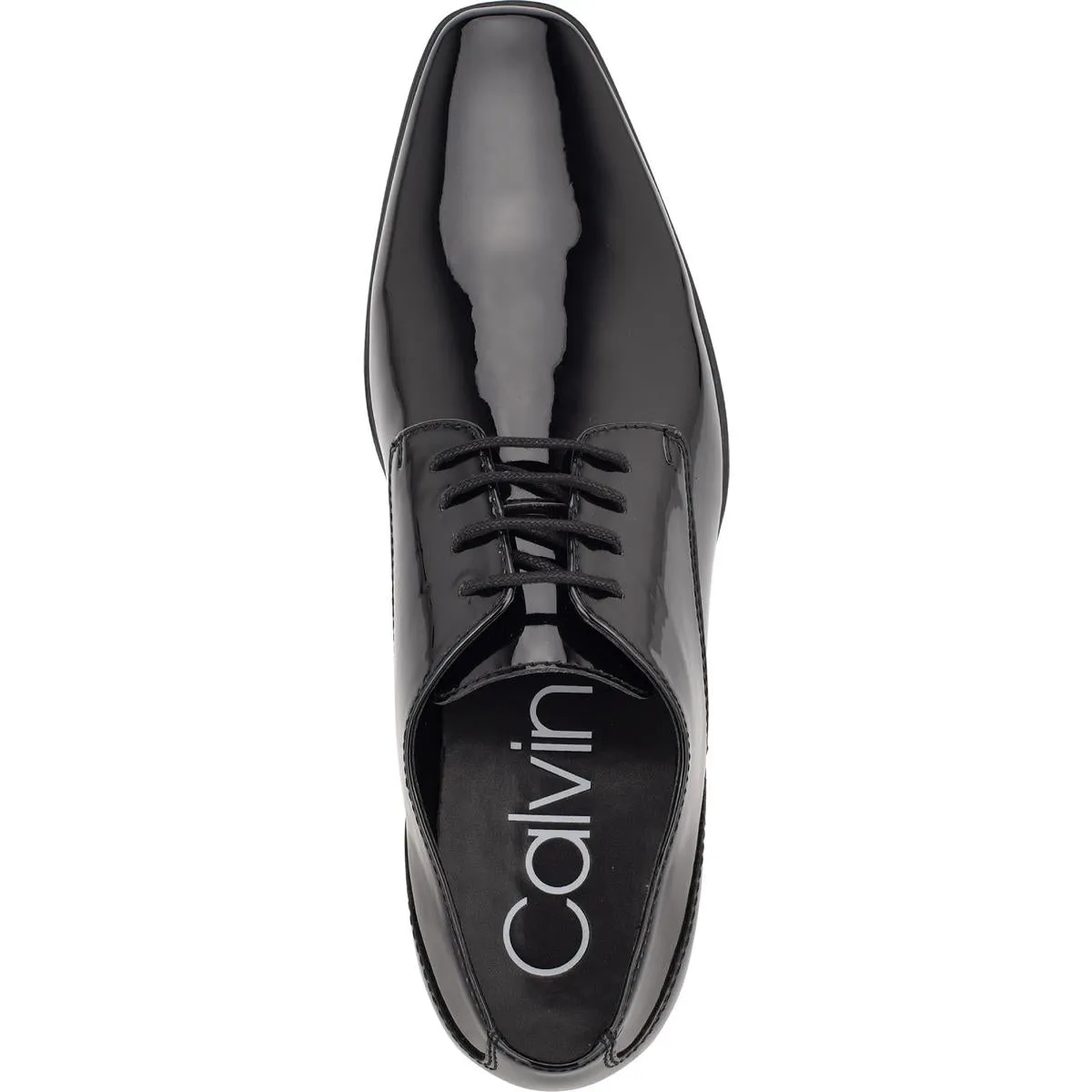 Calvin Klein Brodie Men's Leather Lace-Up Plain Toe Oxfords