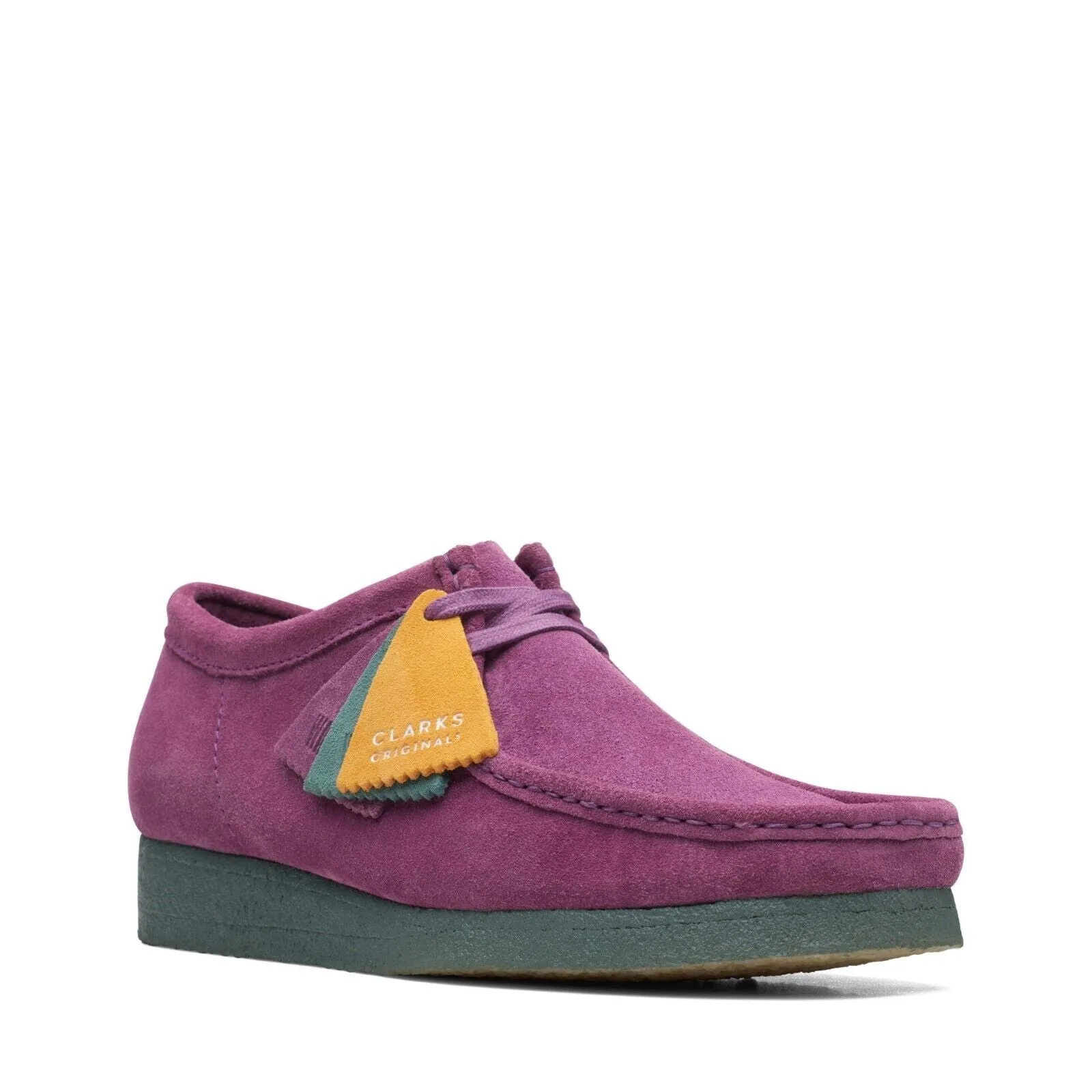 Clarks Originals Wallabee Low Men's Purple and Green Suede 26168860