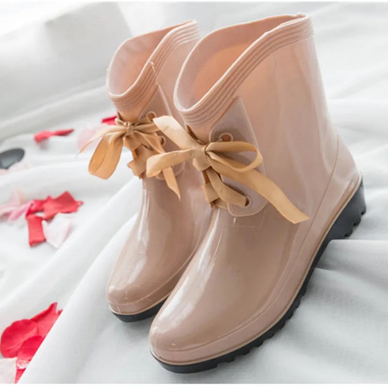 Fashion Female Rubber Short Rain Boots