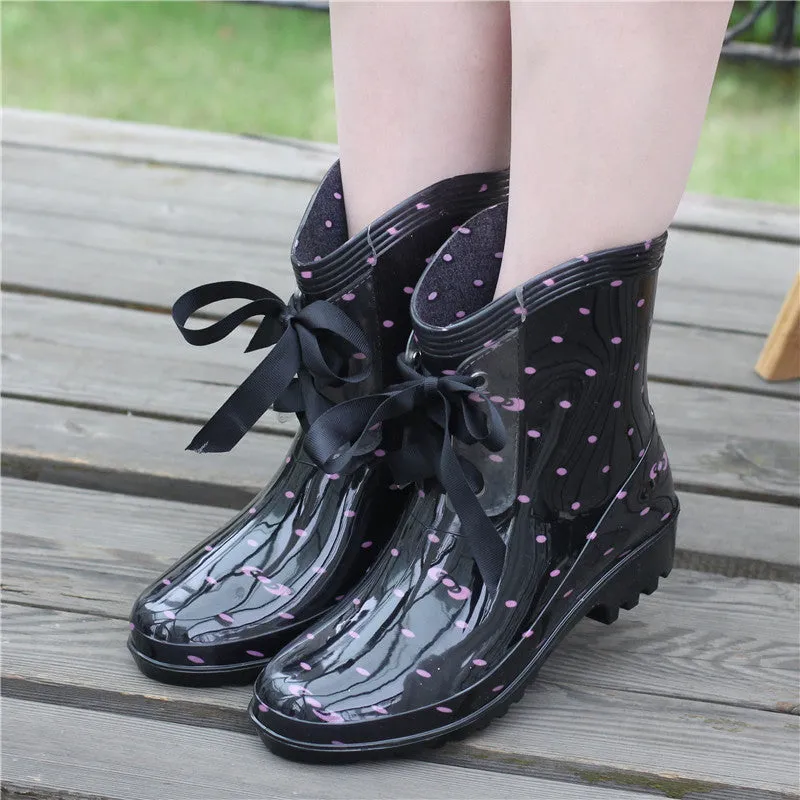 Fashion Female Rubber Short Rain Boots