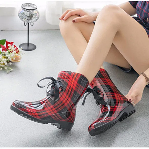 Fashion Female Rubber Short Rain Boots