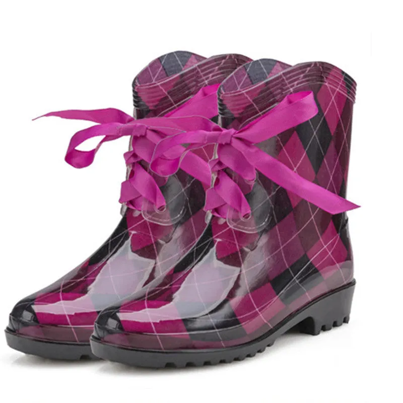 Fashion Female Rubber Short Rain Boots