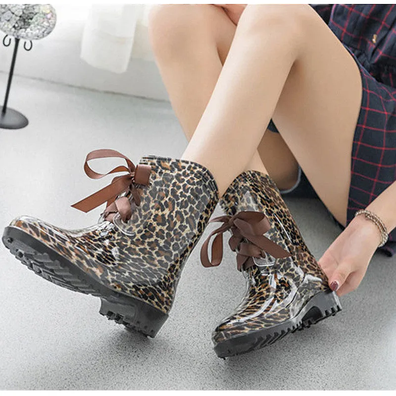 Fashion Female Rubber Short Rain Boots