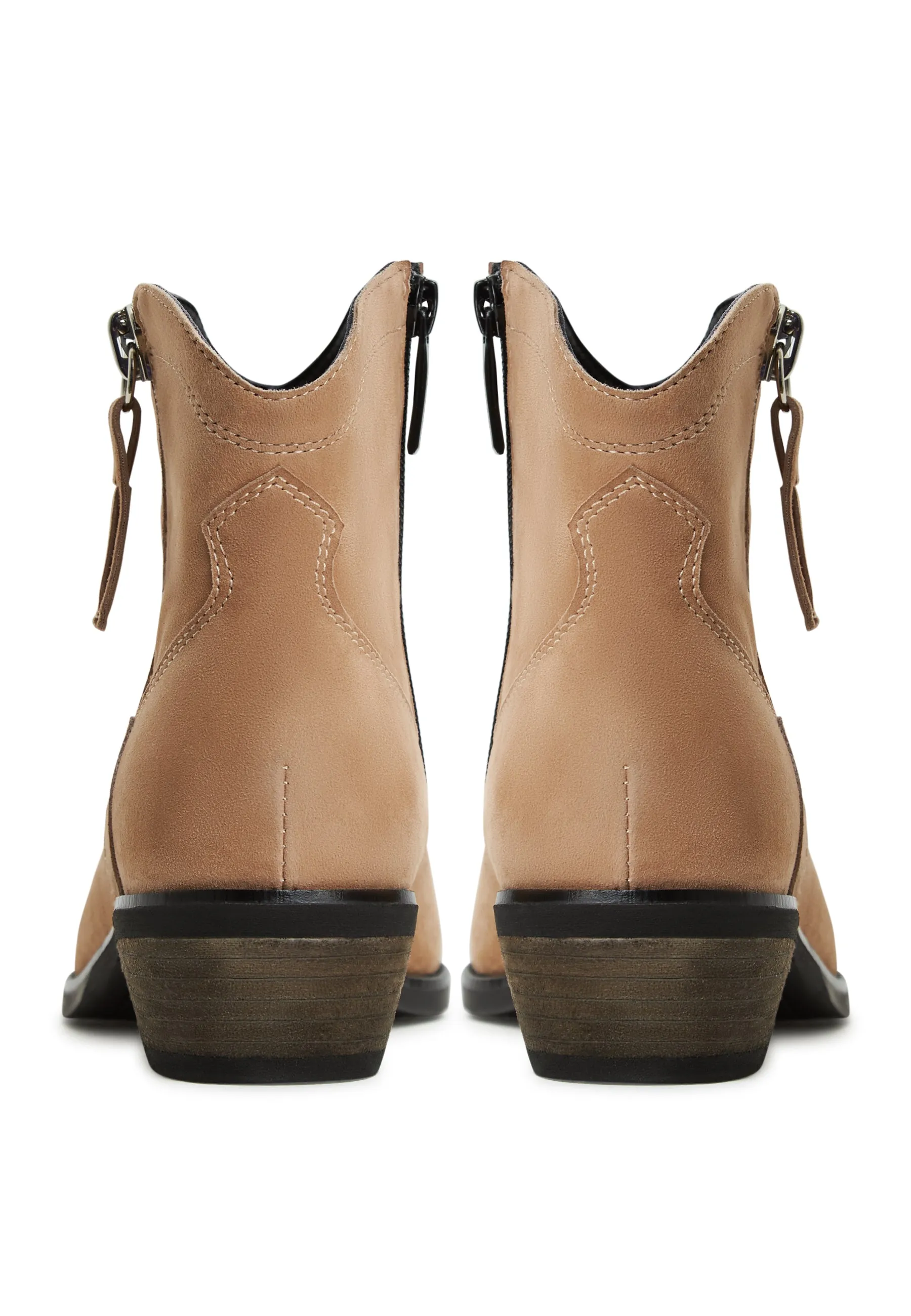 Leather Cowboy Boots Vicky - Brown