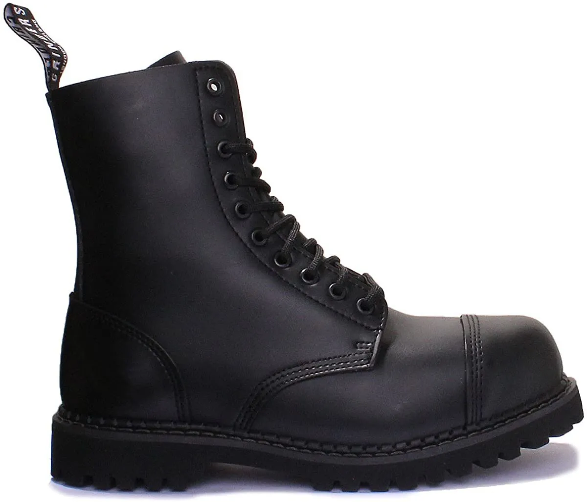 Leather Skinhead Boots 10 Hole