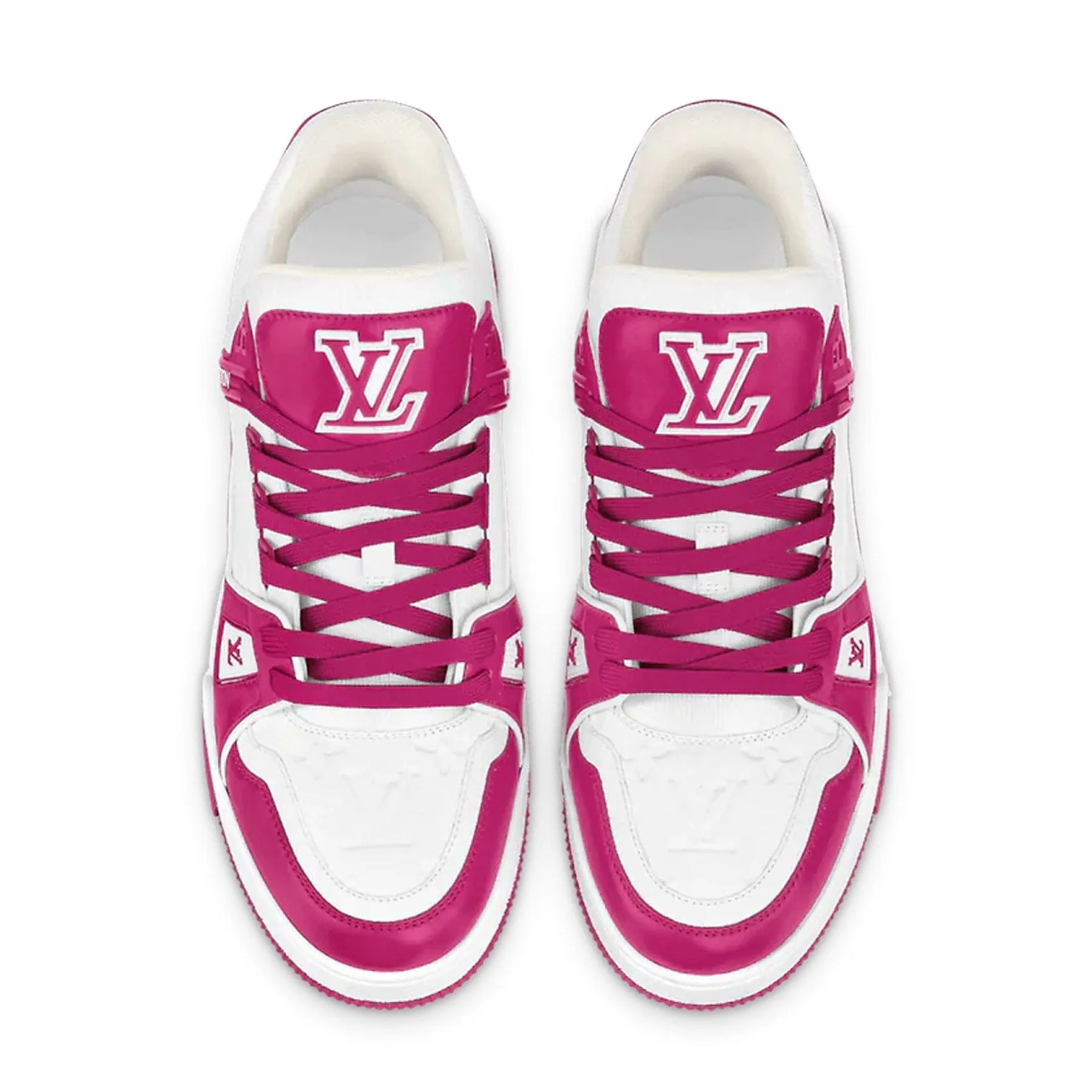 Louis Vuitton Trainer Low White Fuchsia