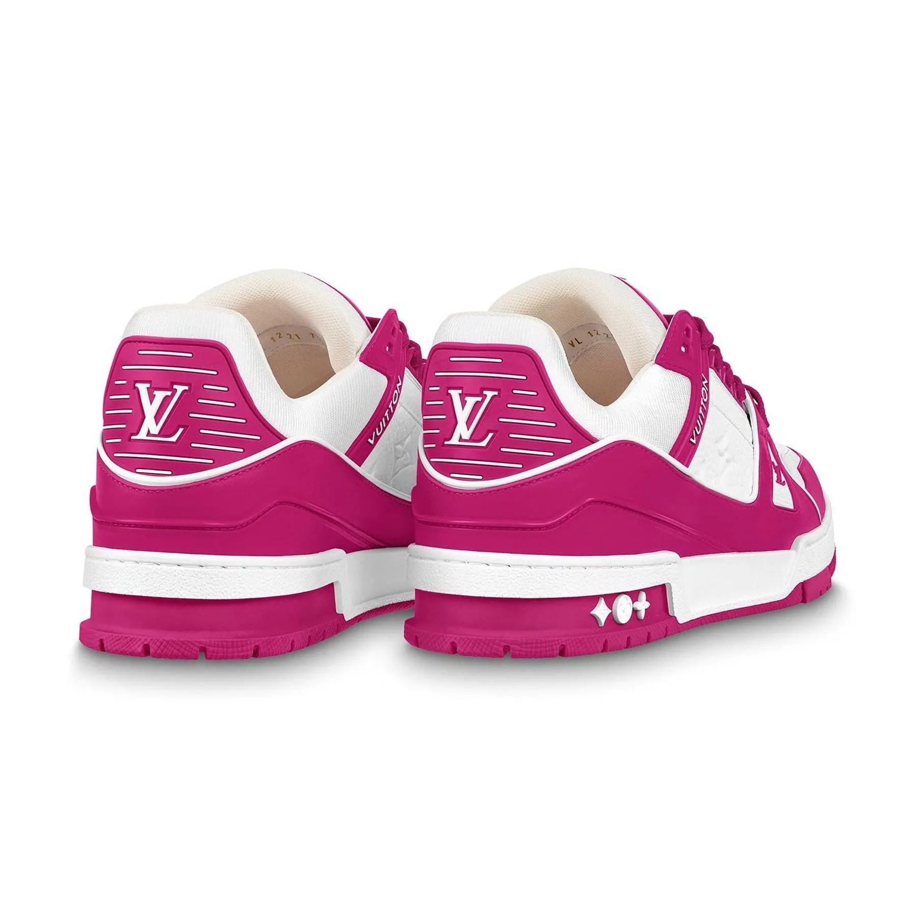 Louis Vuitton Trainer Low White Fuchsia