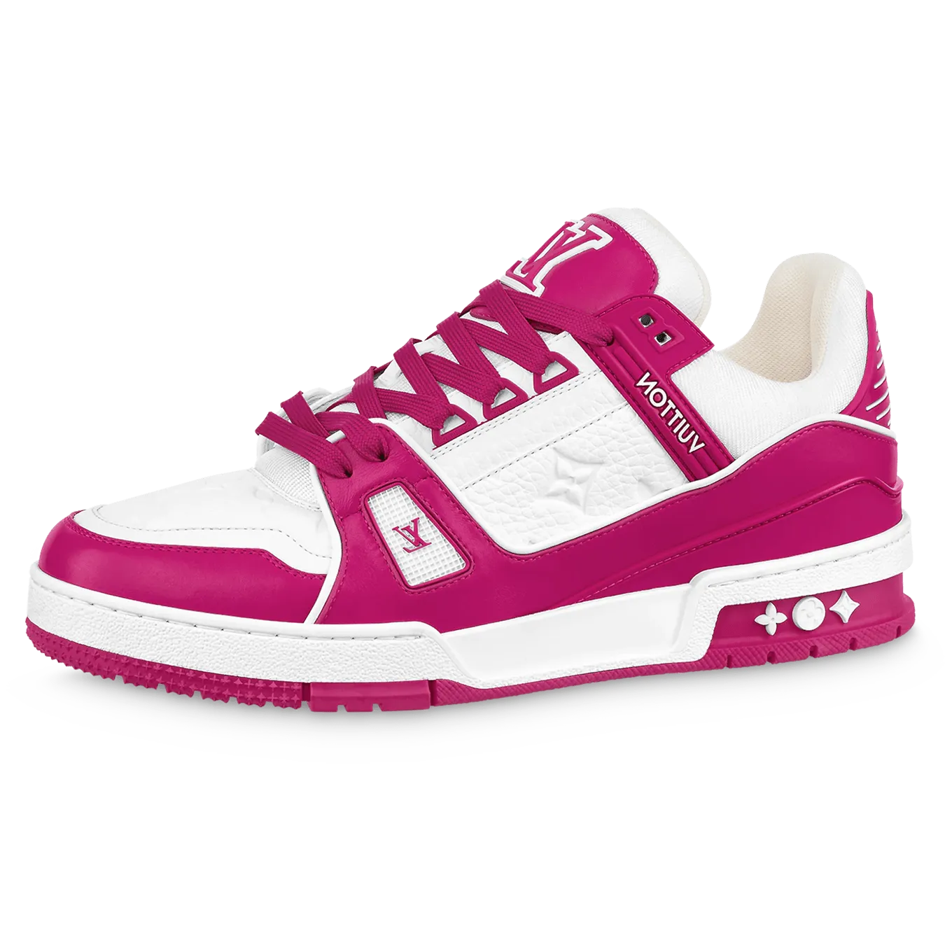 Louis Vuitton Trainer Low White Fuchsia