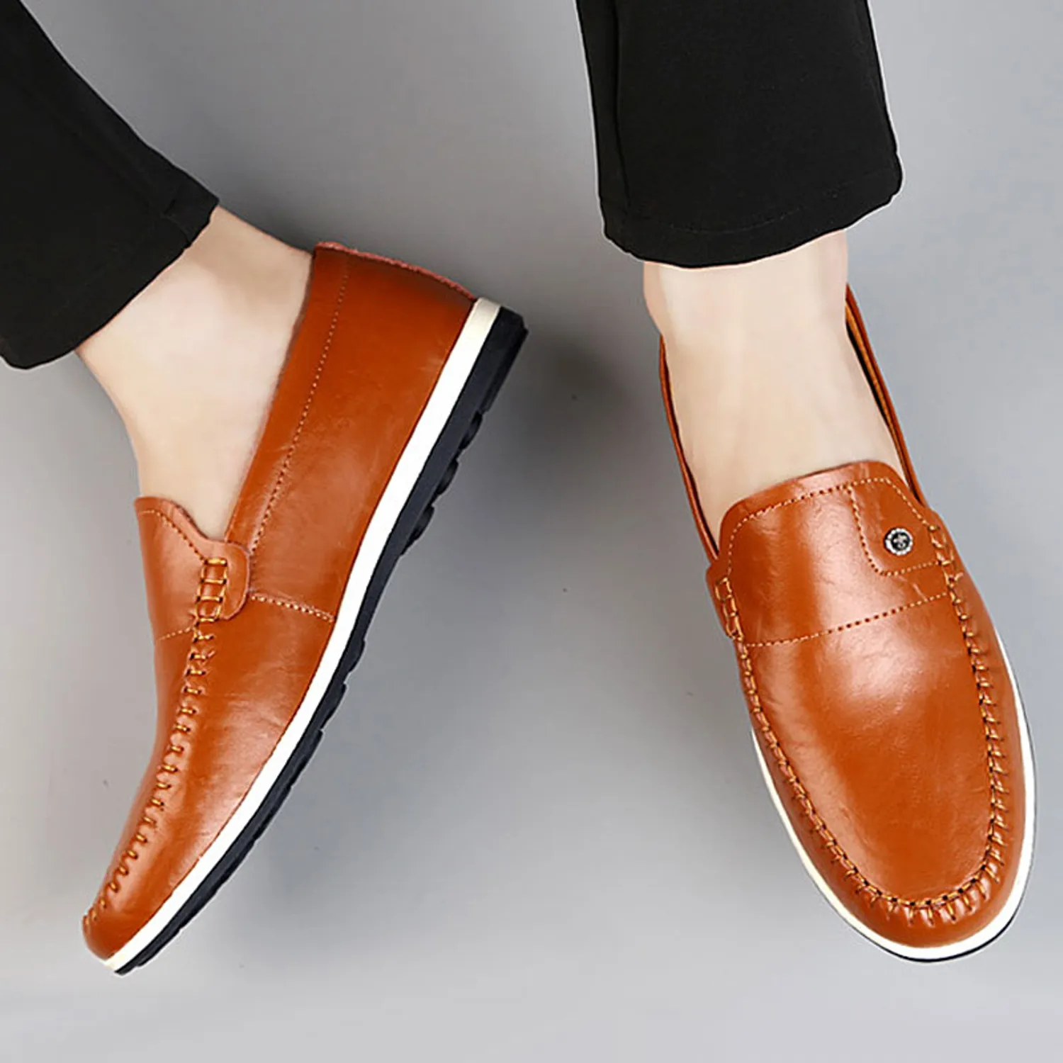 Men's Autumn Casual Genuine Leather Soft Loafers