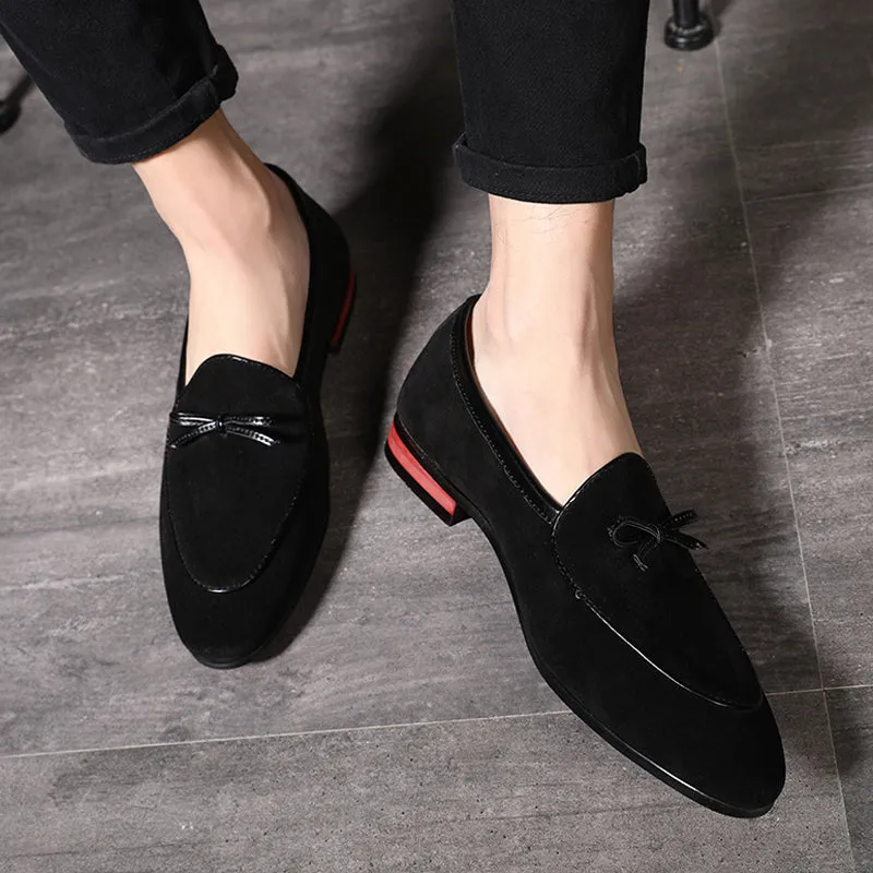 Men's Casual Leather Loafers With Pointed Toe