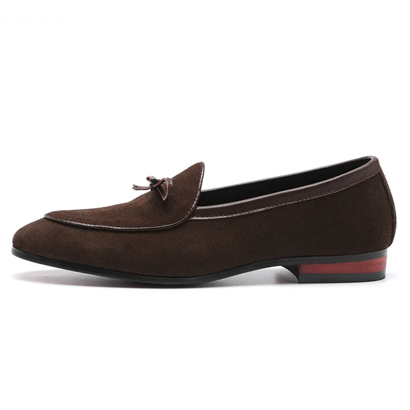 Men's Casual Leather Loafers With Pointed Toe