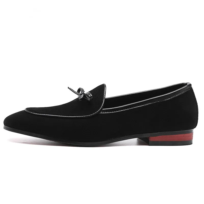 Men's Casual Leather Loafers With Pointed Toe