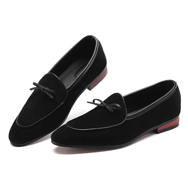 Men's Casual Leather Loafers With Pointed Toe