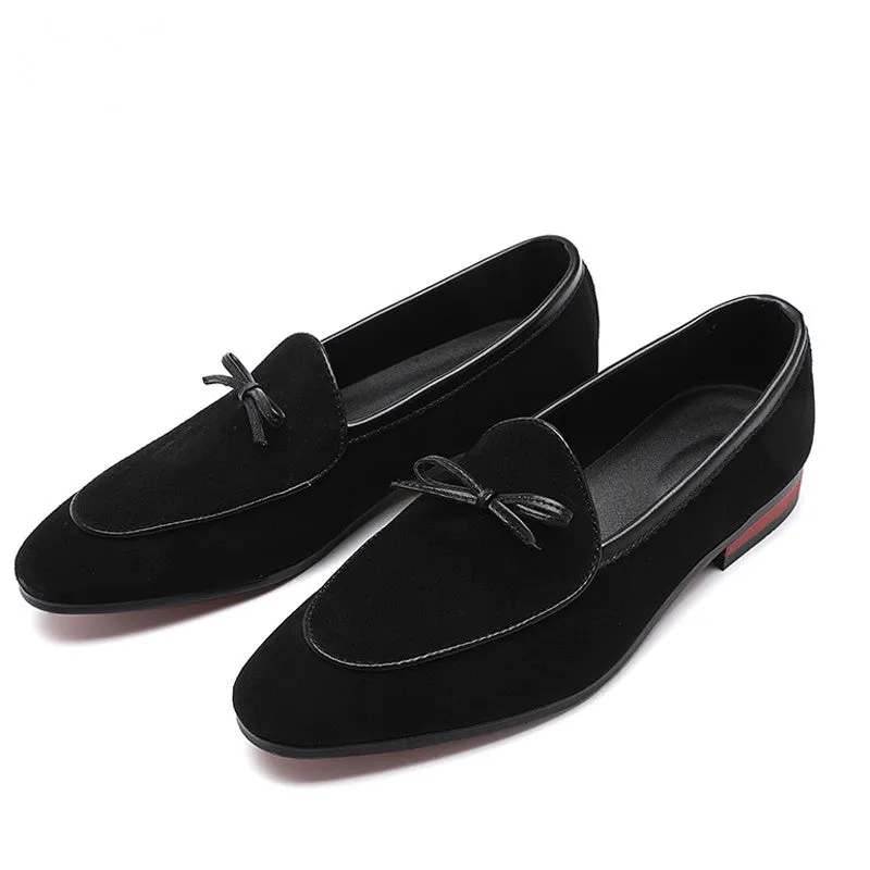 Men's Casual Leather Loafers With Pointed Toe