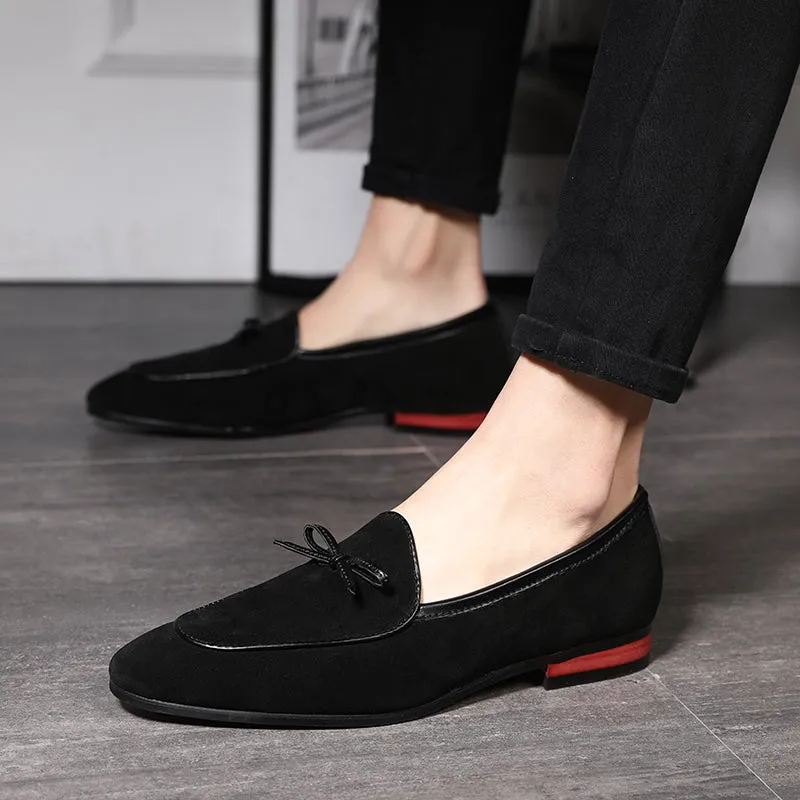 Men's Casual Leather Loafers With Pointed Toe