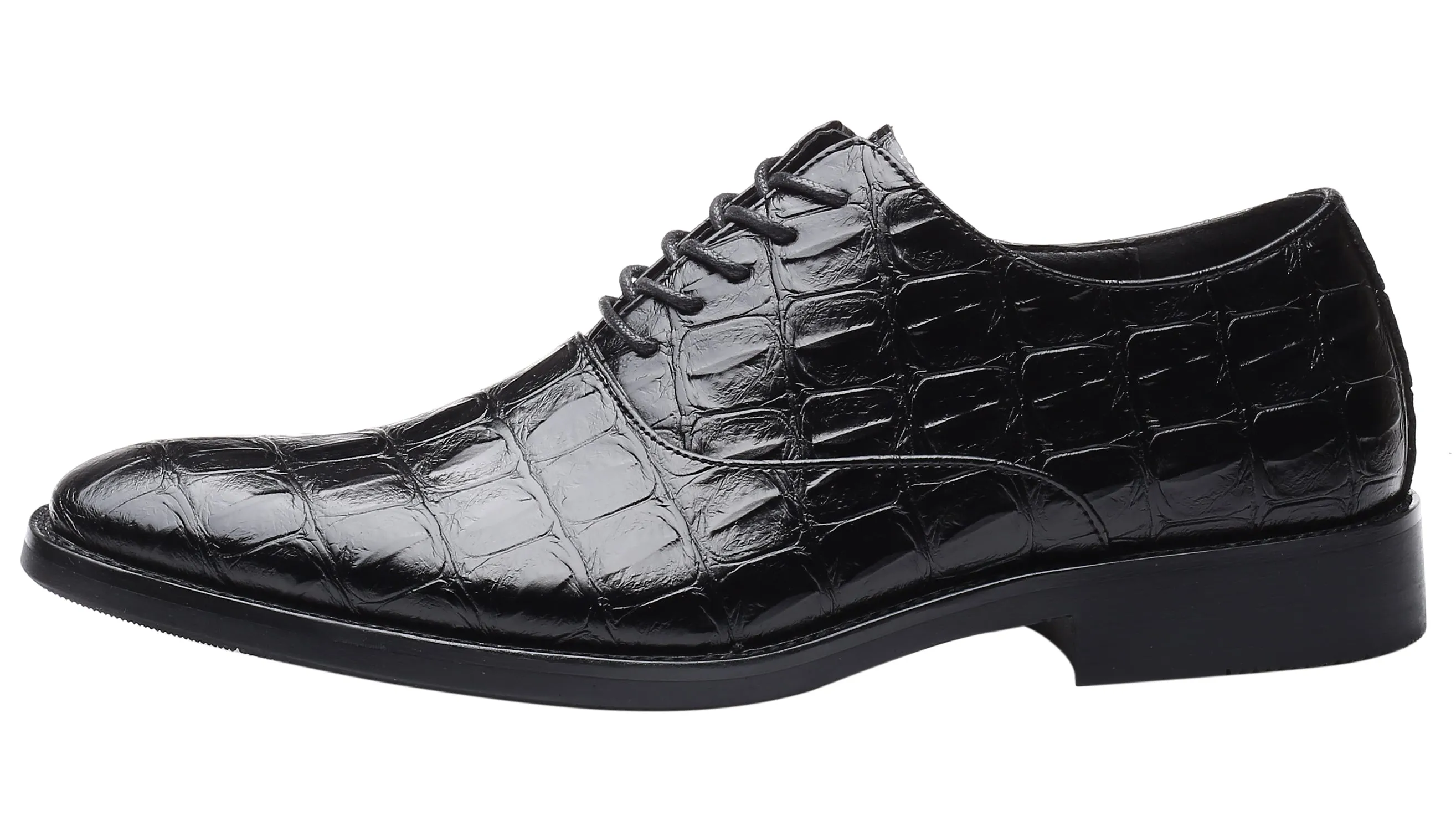 Men's Classic Alligator Shiny Oxfords