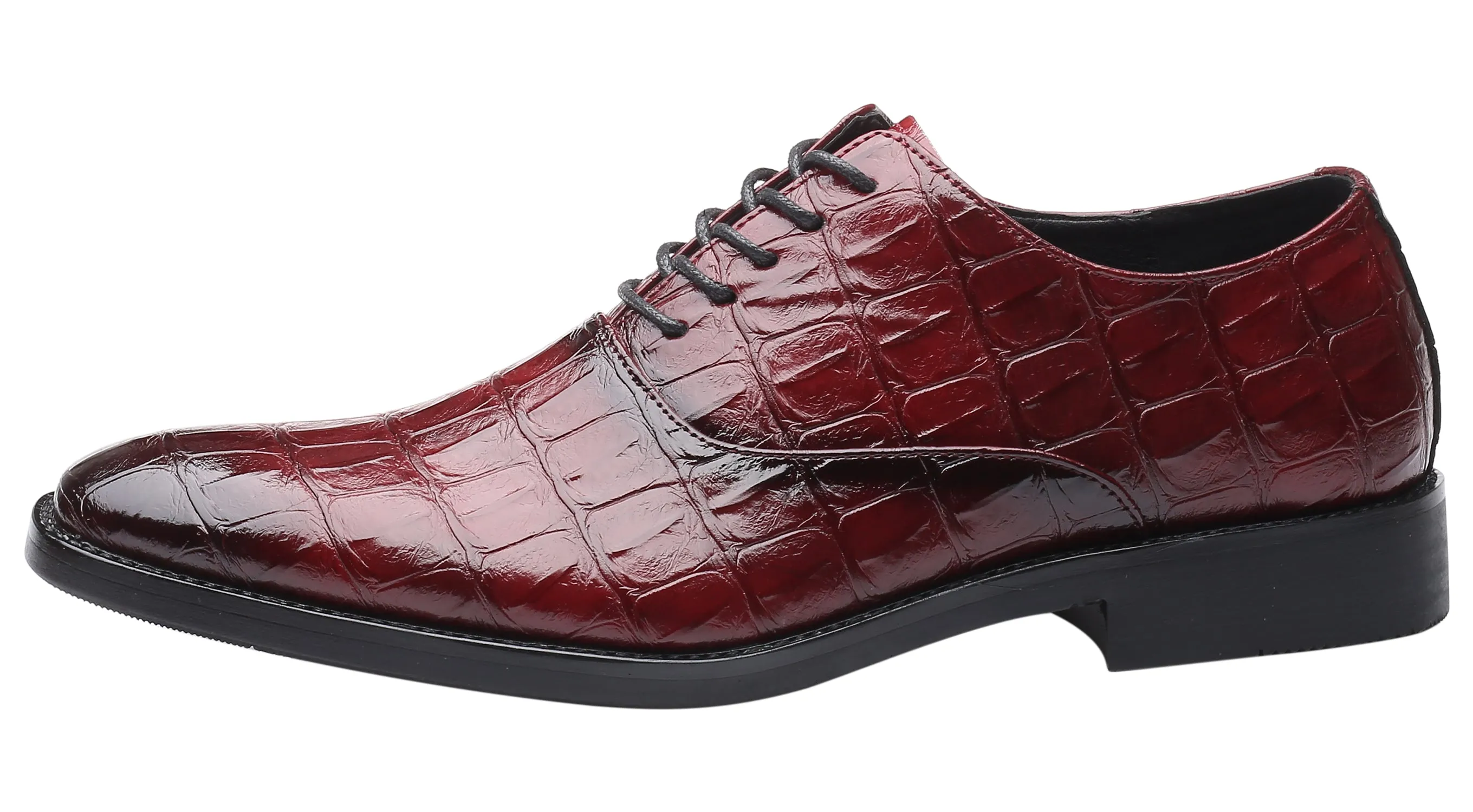 Men's Classic Alligator Shiny Oxfords