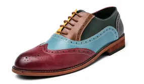 Men's Colorful Wingtig Brogue Oxfords