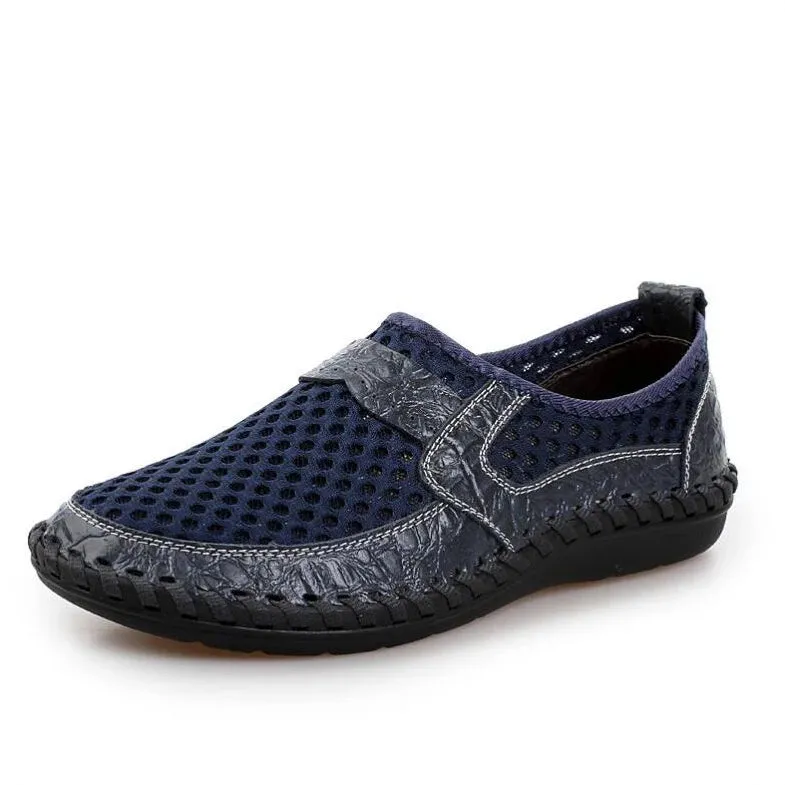 Men's Summer Casual Genuine Leather Slip-Ons