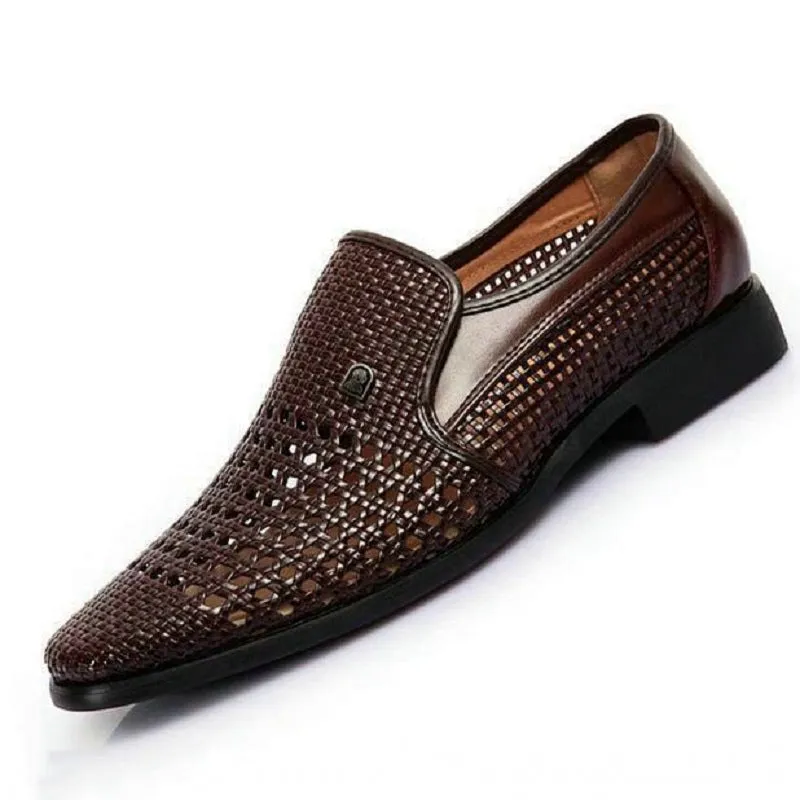 Men's Summer Genuine Leather Slip-Ons