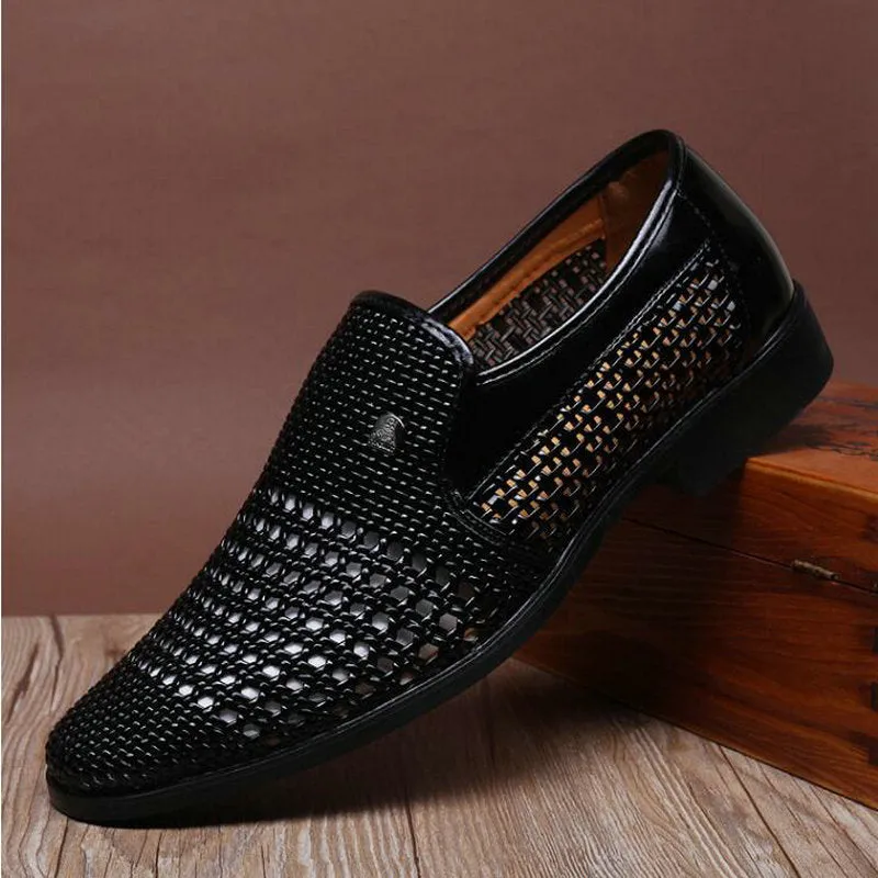 Men's Summer Genuine Leather Slip-Ons