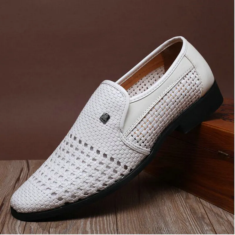 Men's Summer Genuine Leather Slip-Ons