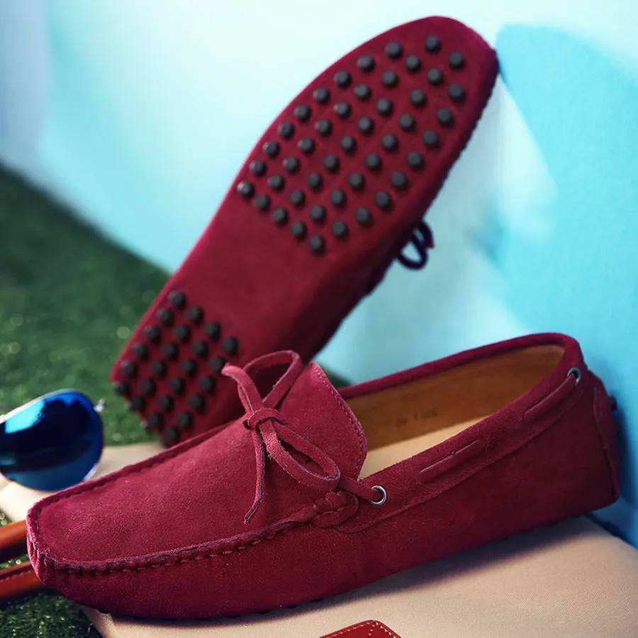 Men's Summer/Spring Breathable Leather Driving Loafers