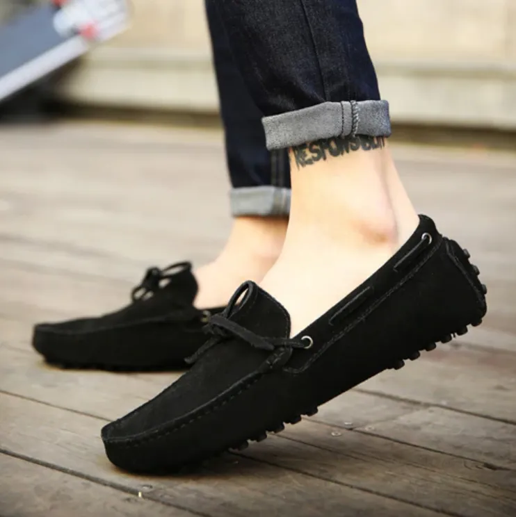 Men's Summer/Spring Breathable Leather Driving Loafers