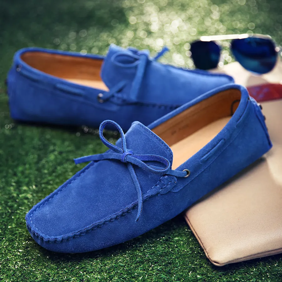 Men's Summer/Spring Breathable Leather Driving Loafers