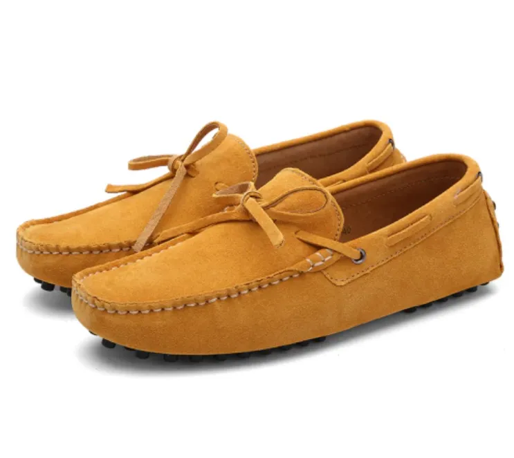 Men's Summer/Spring Breathable Leather Driving Loafers