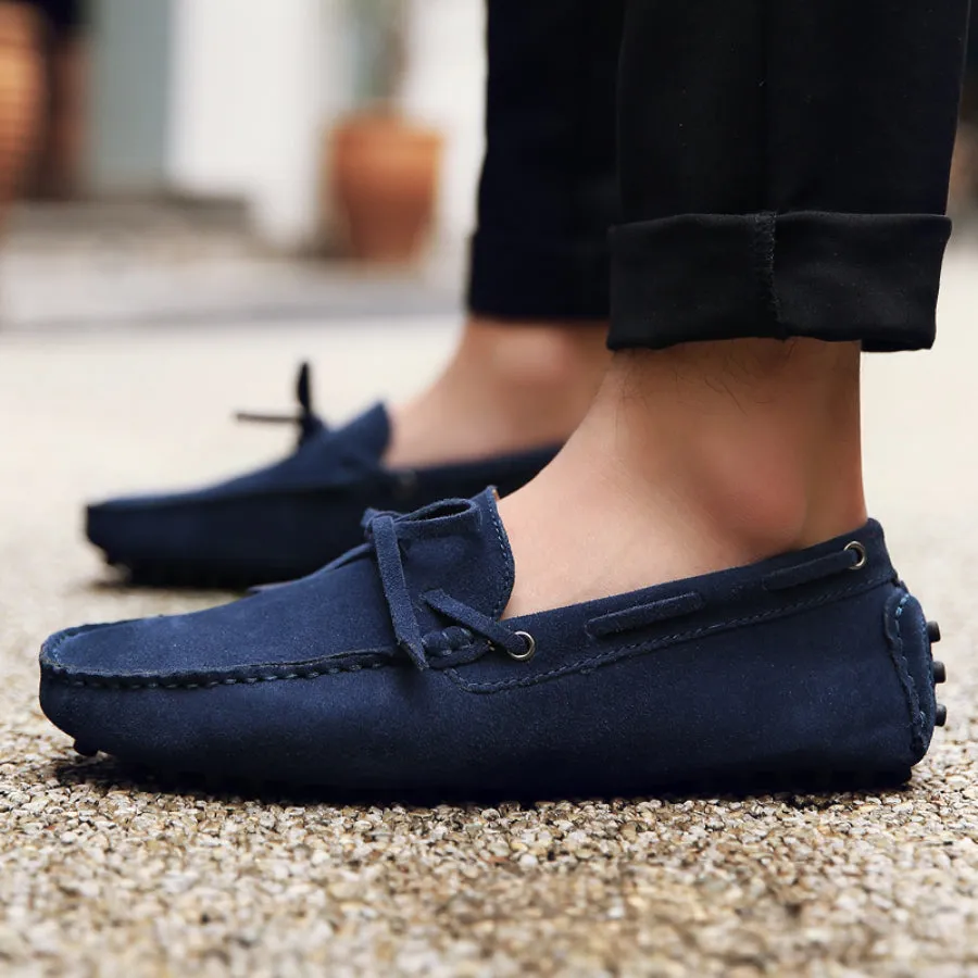 Men's Summer/Spring Breathable Leather Driving Loafers