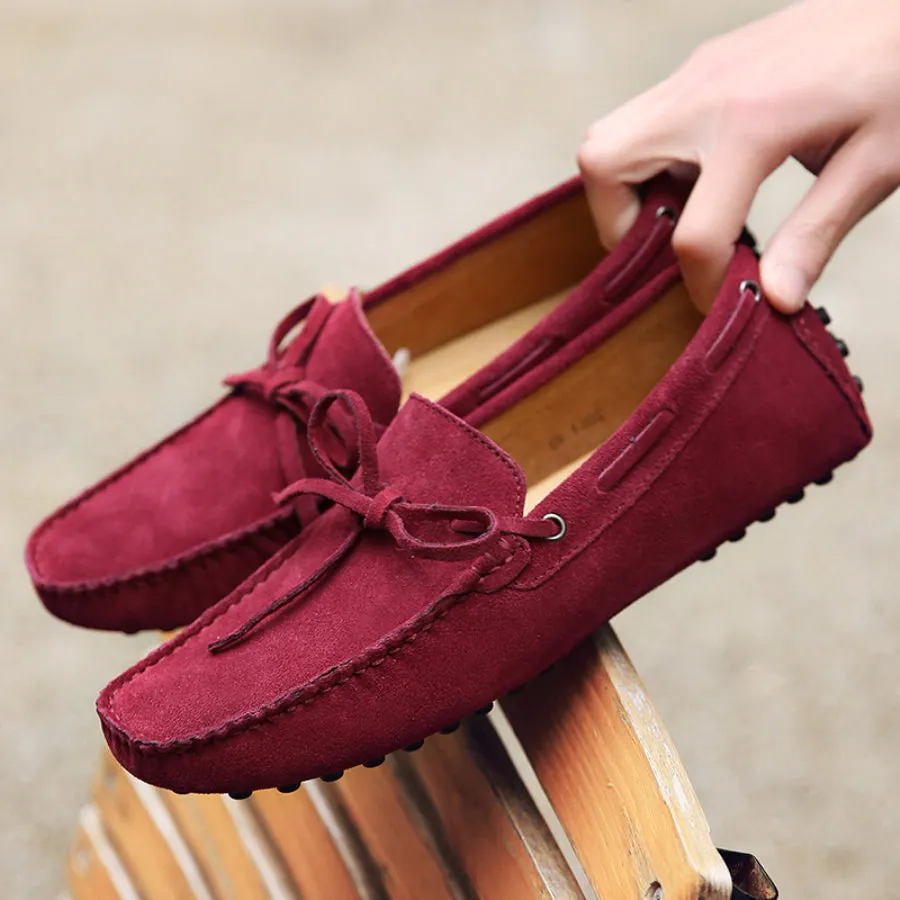 Men's Summer/Spring Breathable Leather Driving Loafers