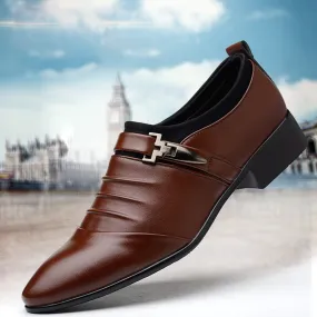 Men's Winter Leather Dress Shoes | Plus Size