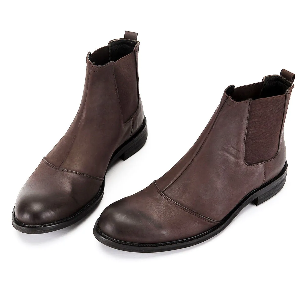 Metropolitan Paddock Brown Leather Chelsea Boots