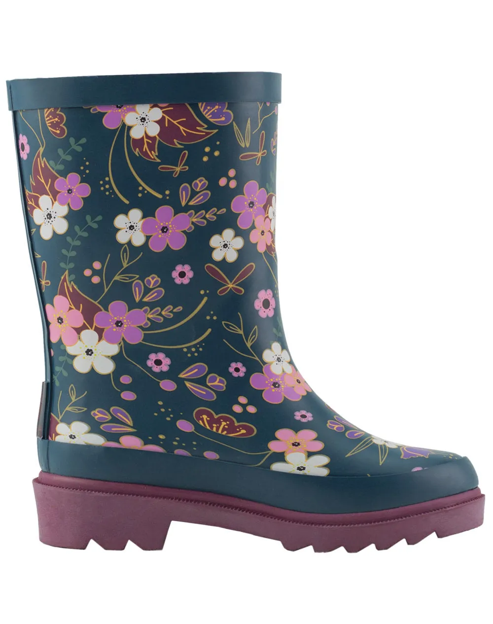 Midnight Floral Buckle Boots