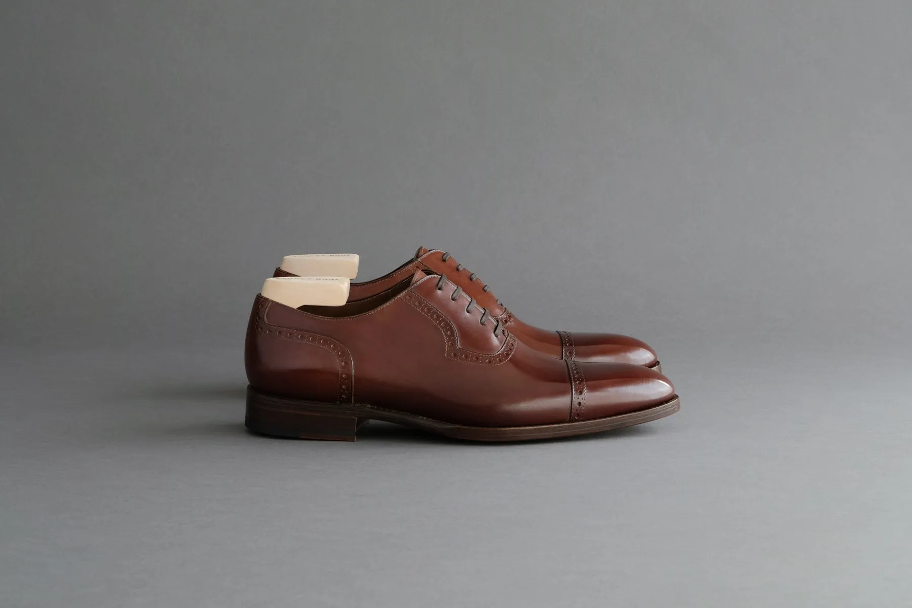 OneFourZero.Hockney Quarter Brogues in Bavarian Calf