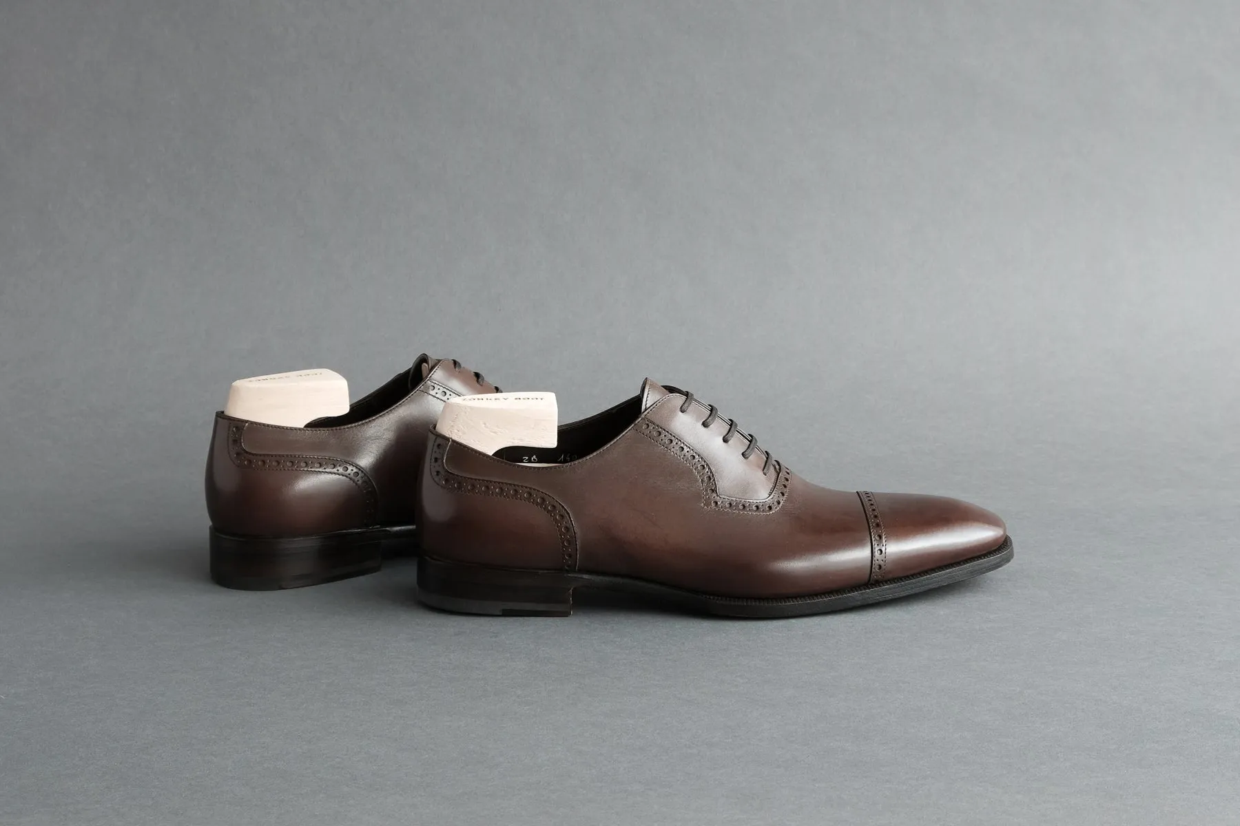 OneFourZero.Piombo Quarter Brogues in Bavarian Calf