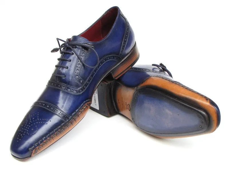 Paul Parkman Men's Navy Blue Oxfords