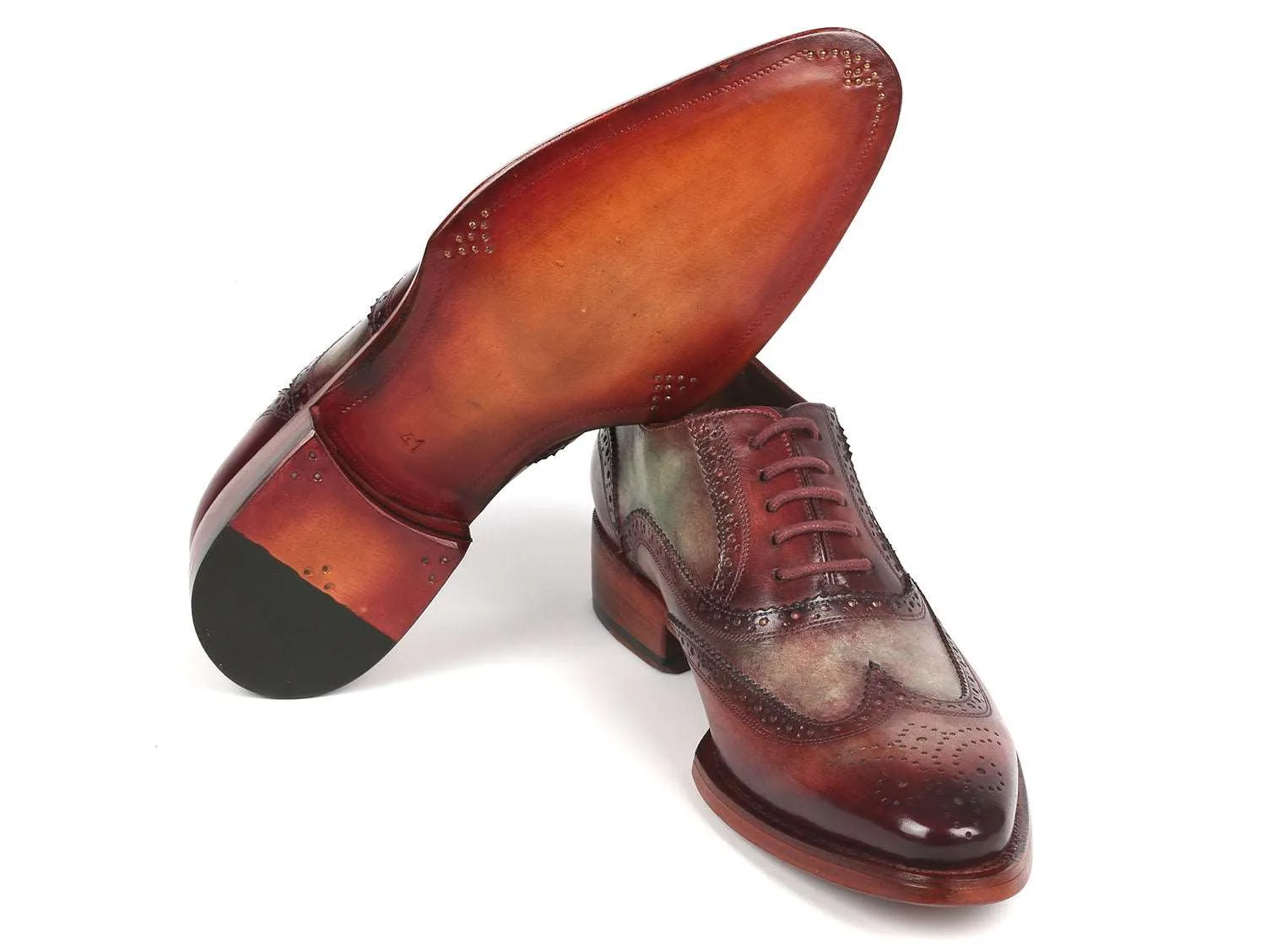 Paul Parkman Men's Two Tone Wingtip Oxfords