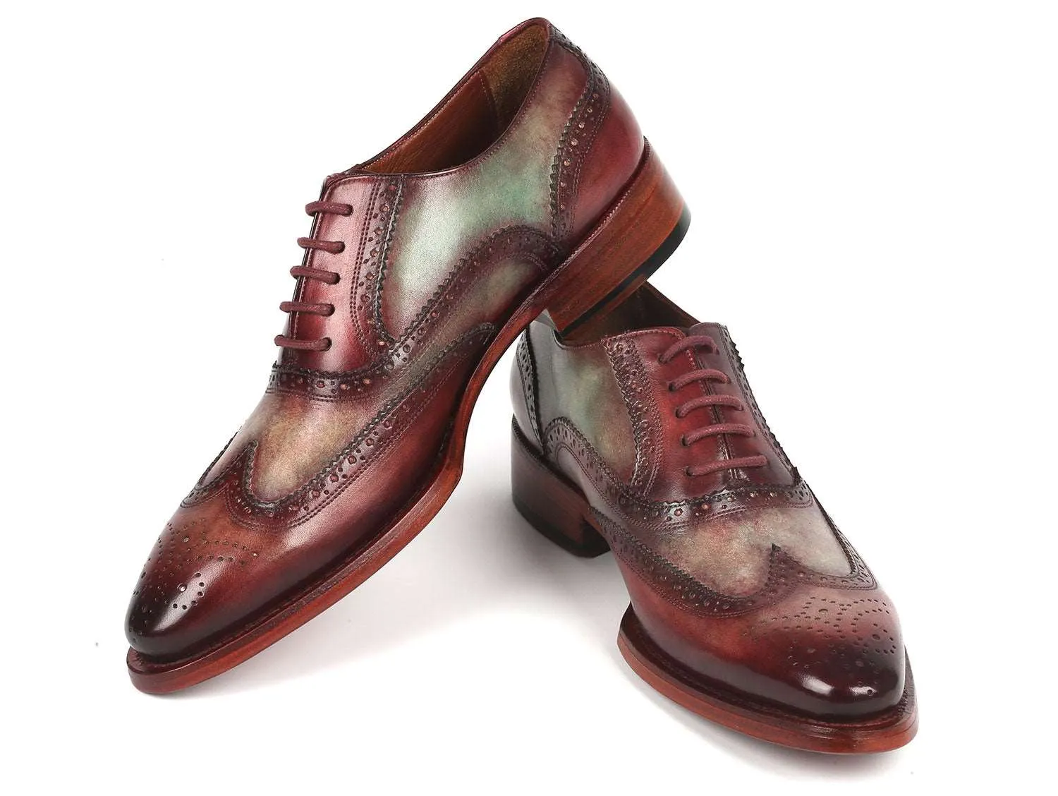 Paul Parkman Men's Two Tone Wingtip Oxfords