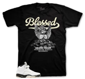 Retro 5 White Black Blessed Angel Shirt