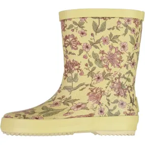 Rubber Boot Alpha print - moonstone flowers