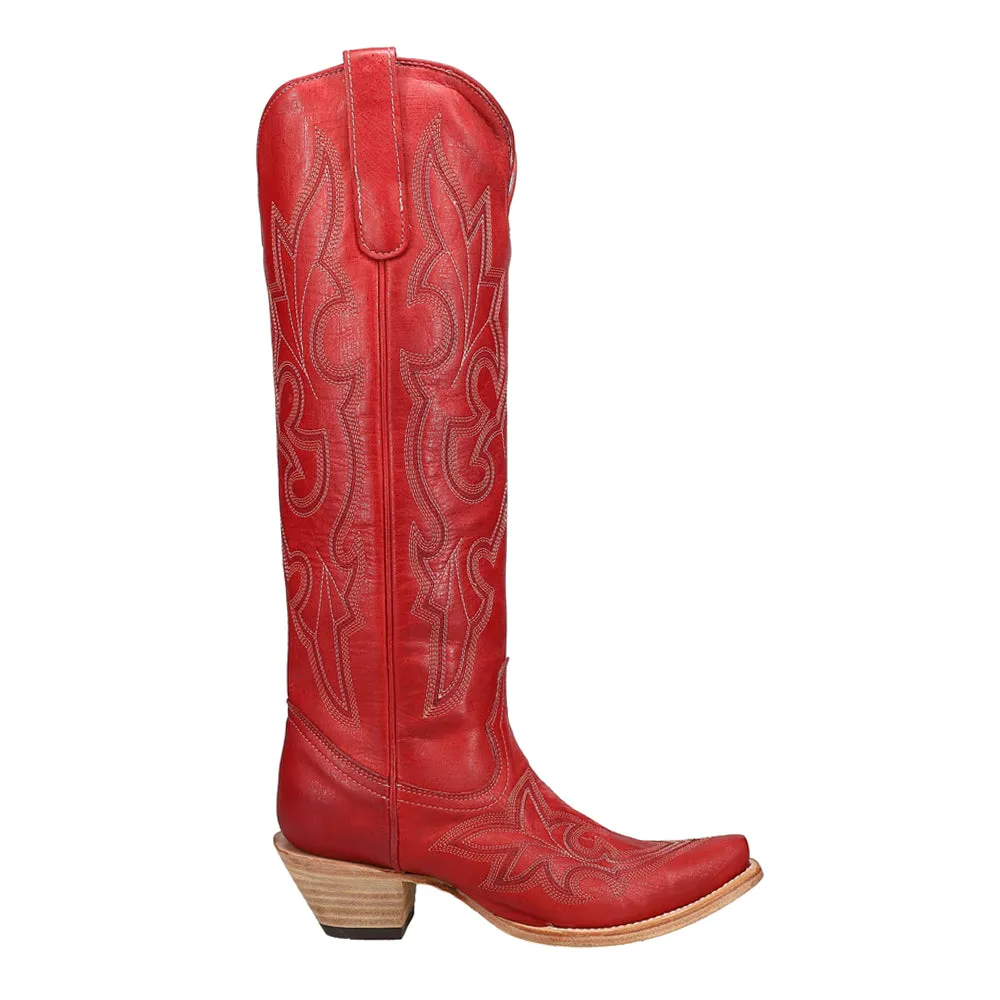 Tall Top Embroidered Snip Toe Cowboy Boots