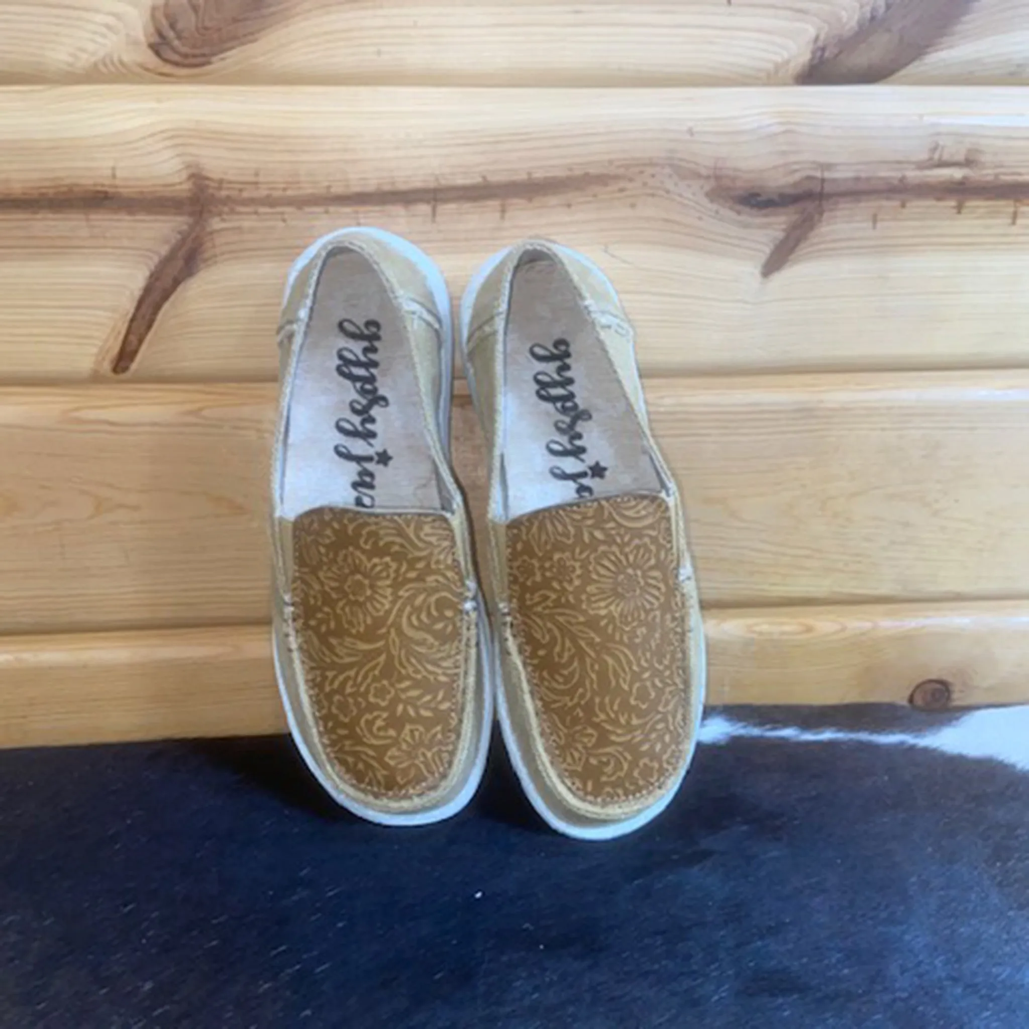 Tan Ariel Slip Ons